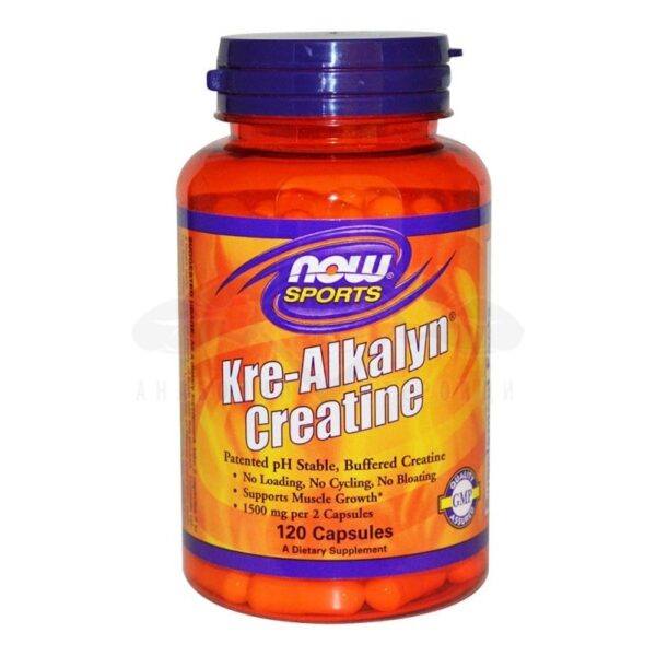 Now sports Kre- Alkalyne Creatine 120 capsules