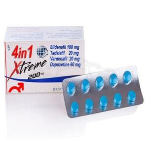 XTreme 200 4 in 1 (Силденафил + Тадалафил + Варденафил + Дапоксетин) - 10 табл. х 200 мг.