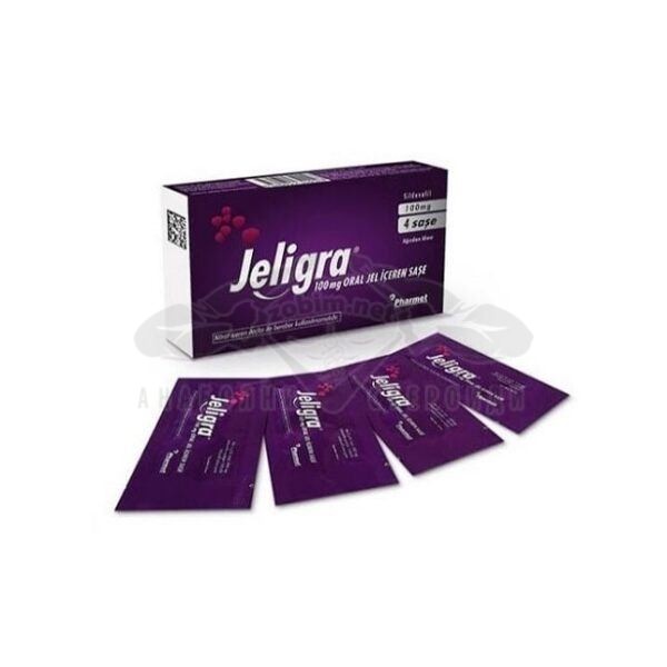 Jeligra Sildenafil 100 мг. гел (Оригинален турски аптечен продукт) - 4 гелчета